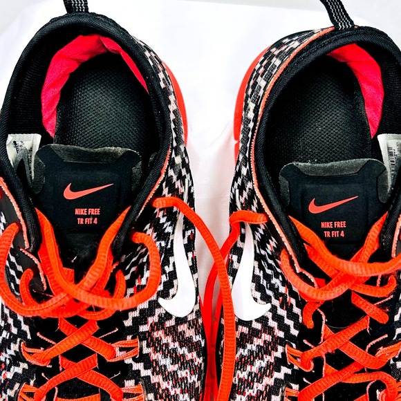 Nike Free 5.0 TR Fit 4 Women's Training Shoe~ Black/White/Coral~ Women's Size 8 - Picture 8 of 14
